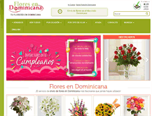 Tablet Screenshot of floresendominicana.com